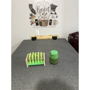 Lovevery Toy Bundle Wooden Peg Stand And Fuzzy Bug Shrub